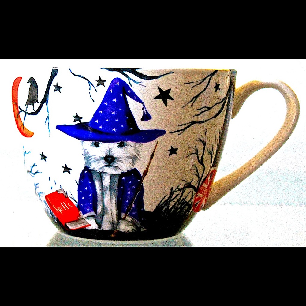 PORTOBELLO BY DESIGN WIZARD WESTIE BATS HALLOWEEN